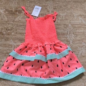 SEES Girls Smocked Watermelon Dress